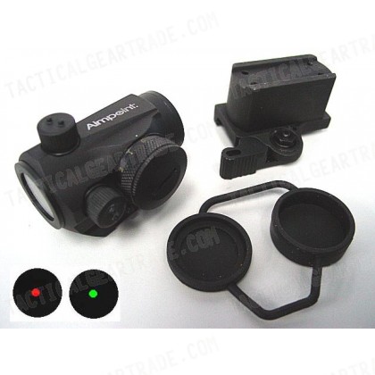 1x24 Micro T-1 Red/Green Dot Sight Scope w/QD High Mount