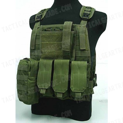 US Marine Assault Molle Plate Carrier Vest OD