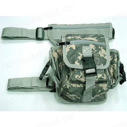 Drop Leg Utility Waist Pouch Carrier Bag Digital ACU Camo