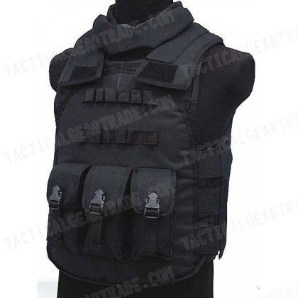 Airsoft Paintball Tactical Combat Assault Vest Black