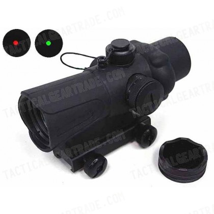 1x30 30mm Red/Green Dot Sight Scope w/Killflash QD Mount