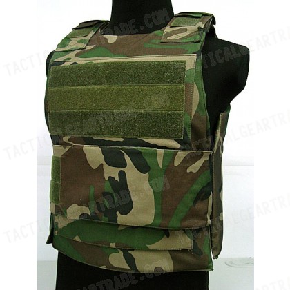 Black Hawk Down Body Armor Plate Carrier Vest Camo Woodland