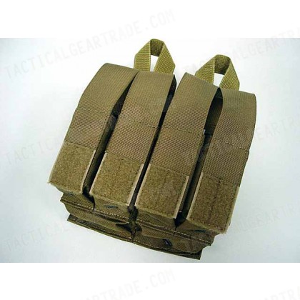 Flyye 1000D Molle Double M4 + Quad Pistol Mag Pouch Coyote Brown