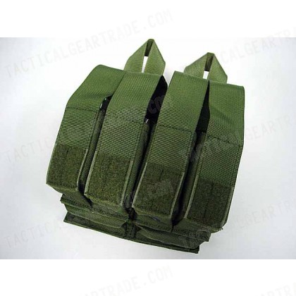 Flyye 1000D Molle Double M4 + Quad Pistol Mag Pouch OD