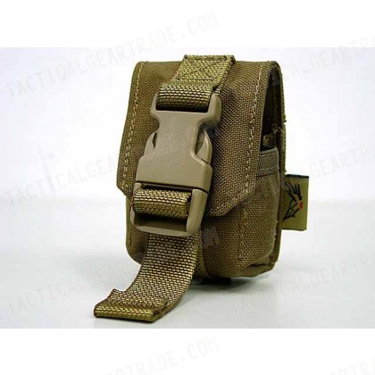 Flyye 1000D Molle Single Frag Grenade Pouch Coyote Brown