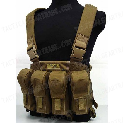 Flyye 1000D Tactical LBT AK Magazine Chest Rig Vest Coyote Brown