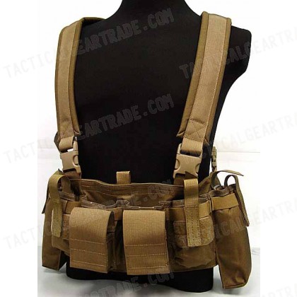 Flyye 1000D Tactical LBT M4 Magazine Chest Rig Vest Coyote Brown