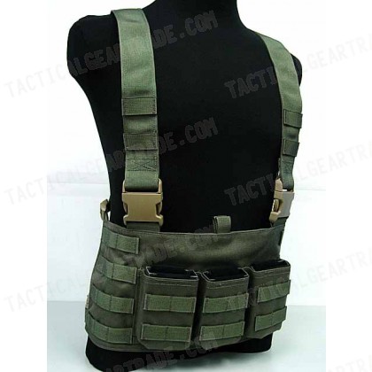 Flyye 1000D Molle LAW ENF Magazine Chest Rig Vest Ranger Green