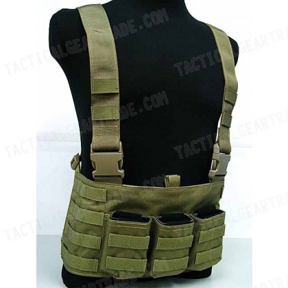 Flyye 1000D Molle LAW ENF Magazine Chest Rig Vest Khaki