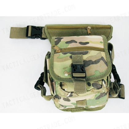 Drop Leg Utility Waist Pouch Carrier Bag Multi Camo