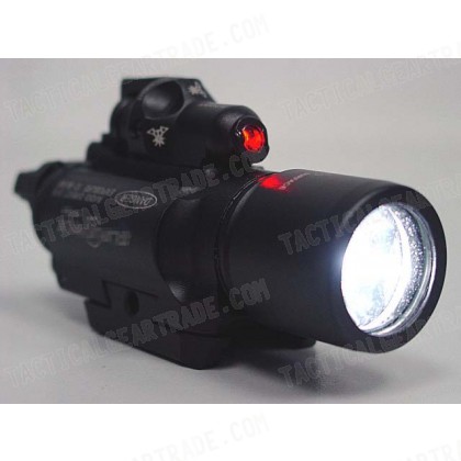 X400 Type CREE LED Flashlight Weaponlight & Red Laser