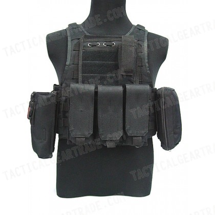 USMC MOD Molle Assault Plate Carrier Vest Black