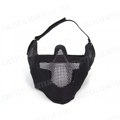 Black Bear Airsoft Stalker BAT Style Raider Mesh Mask Black