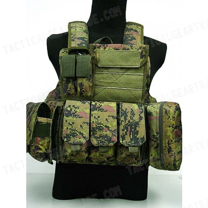 Molle Combat Strike Plate Carrier CIRAS Vest CADPAT Digital Camo