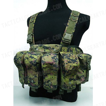 AK Magazine Chest Rig Carry Vest CADPAT Digital Woodland Camo