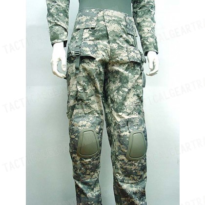Tactical Combat Pants with Knee Pads Digital ACU Camo
