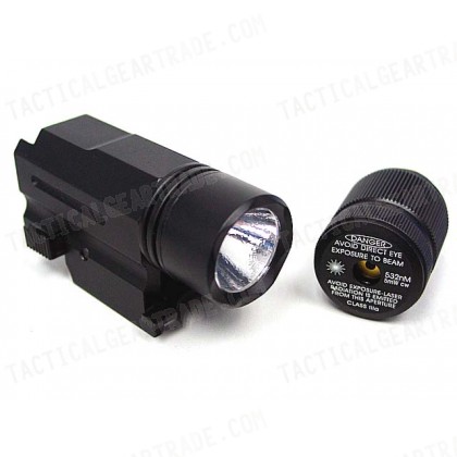 Tactical Pistol CREE LED Flashlight & Red Laser Combo Set