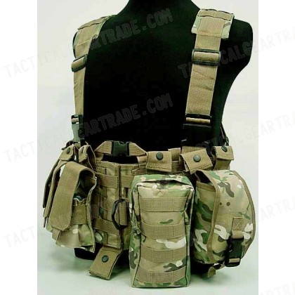 US Delta Force Elite Hydration Molle Vest Multi Camo