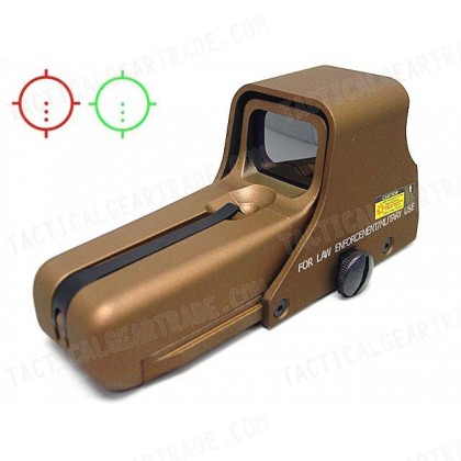 Holographic Tactical 552 Type Red/Green Reflex Dot Sight Tan