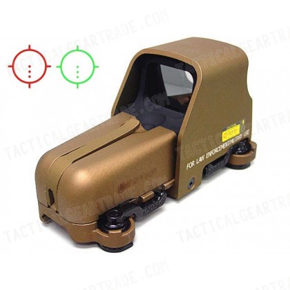 Holographic Tactical 553 Type Red/Green Reflex Dot Sight Tan