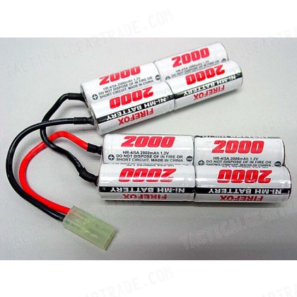 Firefox AEG 9.6V 2000mAh Twin V-shape Ni-MH Battery