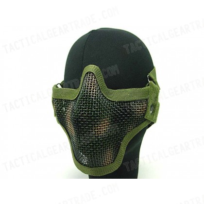 Black Bear Airsoft Stalker Style Shadow Mesh Mask Woodland Camo