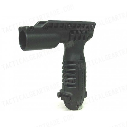 Tactical RIS Total Bipod Flashlight Holder Foregrip Grip Black