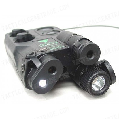 AN/PEQ-16 with Red/Green Laser & Dual LED Illuminator Black