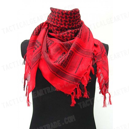 US Army Arab SAS Shemagh Kafiya Scarf Mask Red