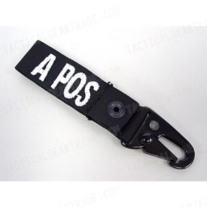 A POS Blood Type Identification Strap Black