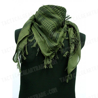 US Army Arab SAS Shemagh Kafiya Scarf Mask OD Green