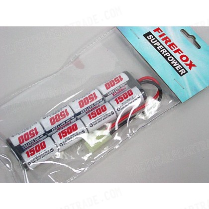 Firefox 9.6V 1500mAh Ni-MH Airsoft AEG RC Mini Battery