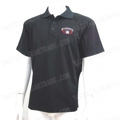 Blackwater Logo Short Sleeve Polo Shirt Black