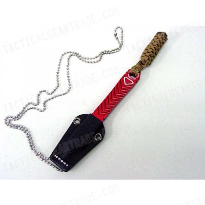 Fatman Airsoft Aluminum Concealed Backup Knife Red