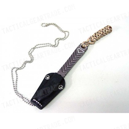 Fatman Airsoft Aluminum Concealed Backup Knife Gray