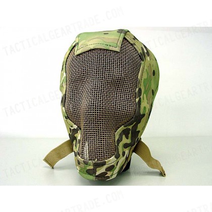 Black Bear Airsoft Praetorian Skull Razor Mask Multi Camo