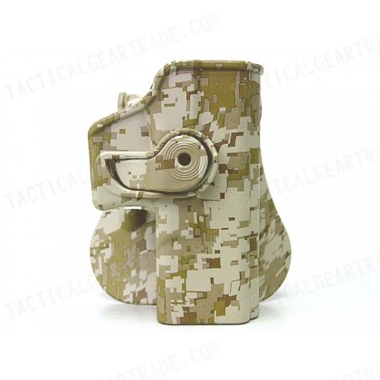 IMI Style GLOCK 17/19 RH Pistol Paddle Holster Marpat Desert