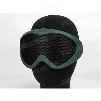 Airsoft X400 No Fog Metal Mesh Tactical Goggle OD