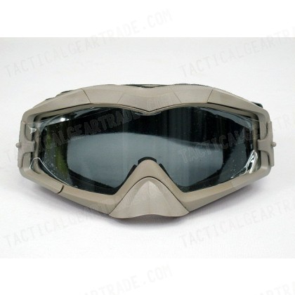 Airsoft OP AEC Tactical Goggles with 2 Lens Tan