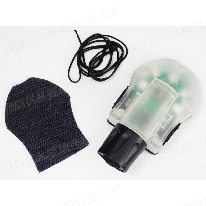 Element Helmet Manta Strobe Light Green LED/IR Black