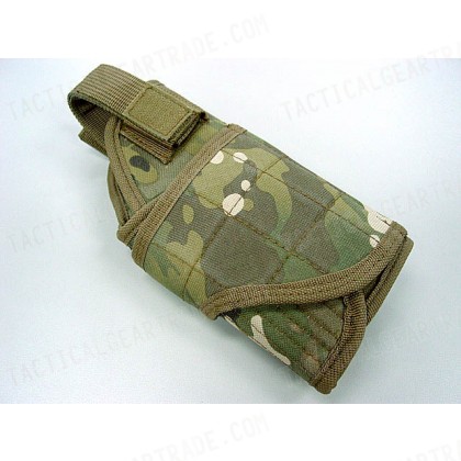 Molle Handgun Pistol Belt RH Holster Multi Camo