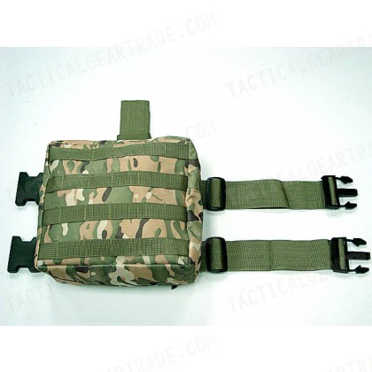 Molle Drop Leg Panel Utility Waist Pouch Bag Multi Camo