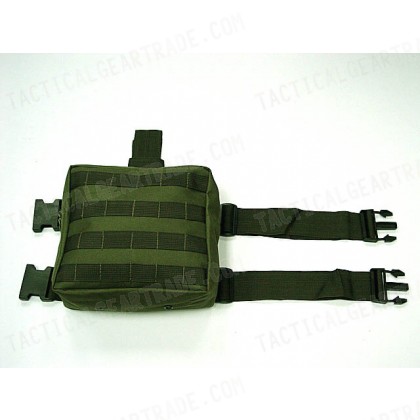 Molle Drop Leg Panel Utility Waist Pouch Bag OD