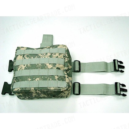 Molle Drop Leg Panel Utility Waist Pouch Bag Digital ACU Camo