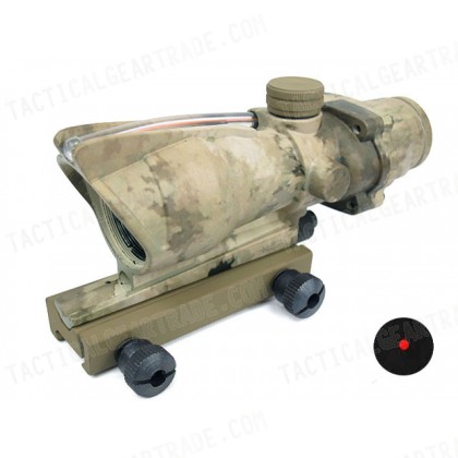 ACOG Type Optical Fiber Red Dot Sight (Dual Power) A-TACS Camo