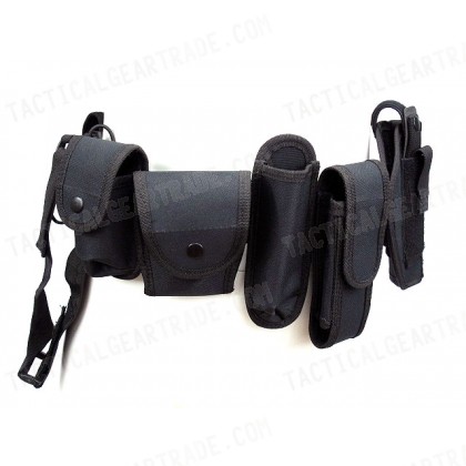 Modular Pouch Holder Police Security Duty Belt w/ Holster #B