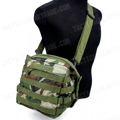 Molle Tactical Utility Gear Shoulder Bag Camo Woodland