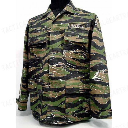 US ARMY Tiger Stripe Camo BDU Uniform Set Shirt Pants for $30.99