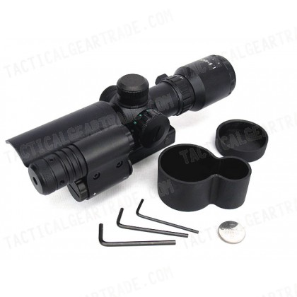 1.5-5x32 Red/Green Illuminated Rifle Scope with Green Laser