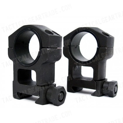 Spartan Doctine 25mm/30mm High QD Scope Ring Mount Black